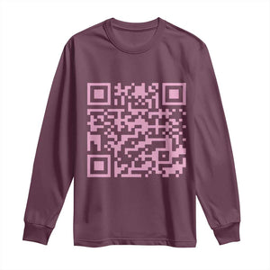 Funny Trump Dance Pink Long Sleeve Shirt President 45 47 Dancing Code TS02 Maroon Print Your Wear