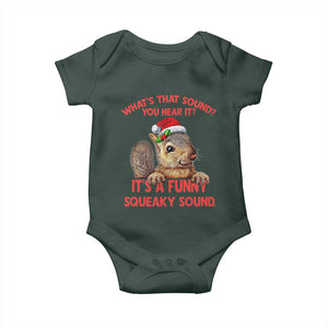 Christmas Squirrel Baby Onesie It's A Funny Squeaky Sound Xmas Things TS02 Print Your Wear