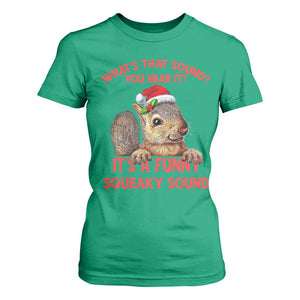 Christmas Squirrel T Shirt For Women It's A Funny Squeaky Sound Xmas Things TS02 Irish Green Print Your Wear