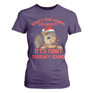 Christmas Squirrel T Shirt For Women It's A Funny Squeaky Sound Xmas Things TS02 Purple Print Your Wear