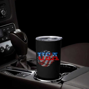Basketball Tumbler Cup USA Patriotic American Flag Stars and Stripes Team Sport Fan TS02 Print Your Wear