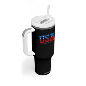USA Patriotic Tumbler With Handle Red White Blue Stars TS02 Print Your Wear