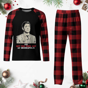 Get The F Out of Minneapolis Plaid Pajama Set Mayor Jacob Saying Civil Resistance TS02 Buffalo Plaid Print Your Wear