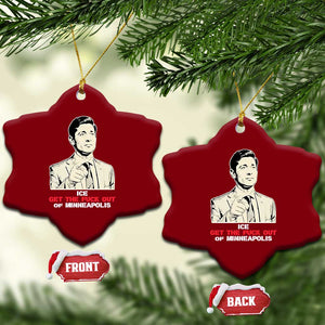 Get The F Out of Minneapolis Ceramic Ornament Mayor Jacob Saying Civil Resistance TS02 Print Your Wear