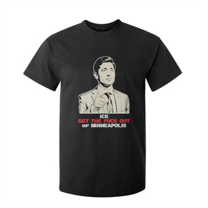 Get The F Out of Minneapolis T Shirt For Kid Mayor Jacob Saying Civil Resistance TS02 Black Print Your Wear