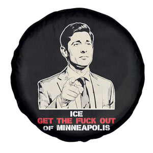 Get The F Out of Minneapolis Spare Tire Cover Mayor Jacob Saying Civil Resistance TS02 Print Your Wear
