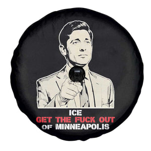Get The F Out of Minneapolis Spare Tire Cover Mayor Jacob Saying Civil Resistance TS02 Print Your Wear