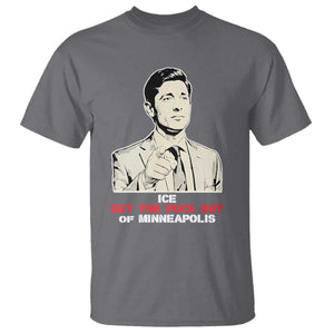 Get The F Out of Minneapolis T Shirt Mayor Jacob Saying Civil Resistance TS02 Charcoal Print Your Wear