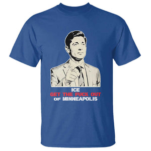 Get The F Out of Minneapolis T Shirt Mayor Jacob Saying Civil Resistance TS02 Royal Blue Print Your Wear