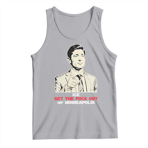 Get The F Out of Minneapolis Tank Top Mayor Jacob Saying Civil Resistance TS02 Athletic Heather Print Your Wear