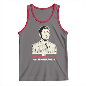 Get The F Out of Minneapolis Tank Top Mayor Jacob Saying Civil Resistance TS02 Deep Heather Red Print Your Wear
