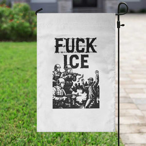 F Ice Riot Protest Graphic Garden Flag Political Resistance Against Ice Violence TS02 Print Your Wear