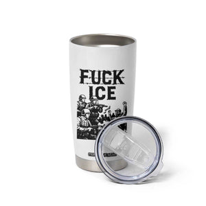 F Ice Riot Protest Graphic Tumbler Cup Political Resistance Against Ice Violence TS02 Print Your Wear