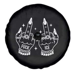 Middle Finger F Ice Spare Tire Cover Against Ice Violence Outspoken Resistance TS02 Print Your Wear