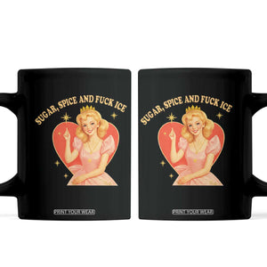 Sugar Spice and F Ice Retro Fairy Coffee Mug Feminist Against Ice Protest Political Resistance TS02 Black Print Your Wear