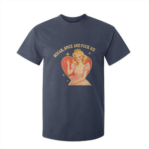 Sugar Spice and F Ice Retro Fairy T Shirt For Kid Feminist Against Ice Protest Political Resistance TS02 Navy Print Your Wear