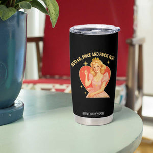 Sugar Spice and F Ice Retro Fairy Tumbler Cup Feminist Against Ice Protest Political Resistance TS02 Print Your Wear