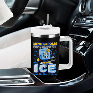 Snow is Welcome Ice is Not Tumbler With Handle Funny Against Ice Minneapolis Resistance and Justice TS02 Print Your Wear
