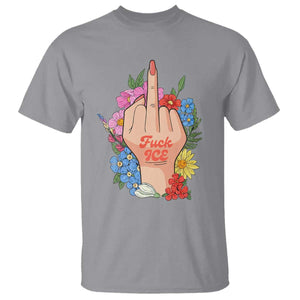 Floral Middle Finger F Ice T Shirt TS02 Sport Gray Print Your Wear
