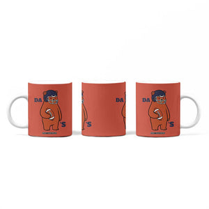 Cute Bear Holding Rugby Sport Fans Graphic Coffee Mug TS02 Print Your Wear