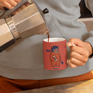 Cute Bear Holding Rugby Sport Fans Graphic Coffee Mug TS02 Print Your Wear
