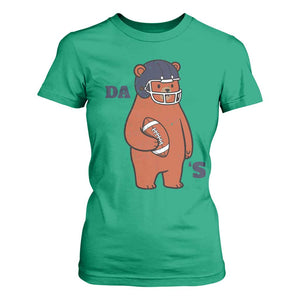 Cute Bear Holding Rugby Sport Fans Graphic T Shirt For Women TS02 Irish Green Print Your Wear