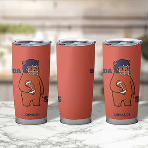 Cute Bear Holding Rugby Sport Fans Graphic Tumbler Cup TS02 Print Your Wear