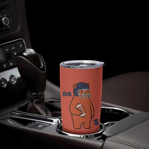 Cute Bear Holding Rugby Sport Fans Graphic Tumbler Cup TS02 Print Your Wear