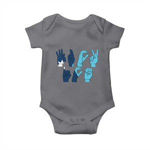 F Ice Out of Minneapolis Hand Signs Baby Onesie State Flag Justice Protest Resistance TS02 Charcoal Print Your Wear
