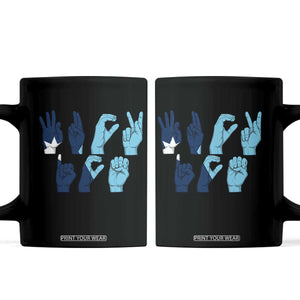 F Ice Out of Minneapolis Hand Signs Coffee Mug State Flag Justice Protest Resistance TS02 Black Print Your Wear