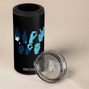 F Ice Out of Minneapolis Hand Signs 4 in 1 Can Cooler Tumbler State Flag Justice Protest Resistance TS02 Print Your Wear
