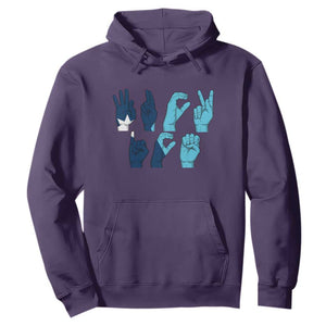 F Ice Out of Minneapolis Hand Signs Hoodie State Flag Justice Protest Resistance TS02 Purple Print Your Wear