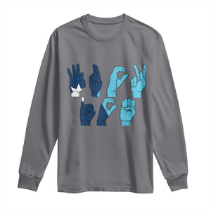 F Ice Out of Minneapolis Hand Signs Long Sleeve Shirt State Flag Justice Protest Resistance TS02 Charcoal Print Your Wear