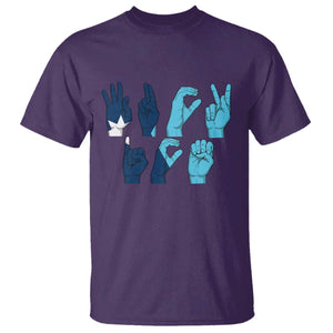 F Ice Out of Minneapolis T Shirt - Hand Signs State Flag Justice Protest Resistance Tee TS02 Purple Print Your Wear