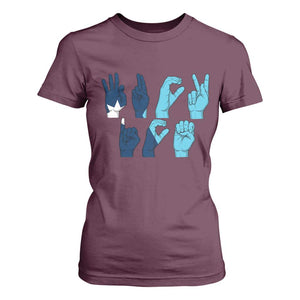 F Ice Out of Minneapolis Hand Signs T Shirt For Women State Flag Justice Protest Resistance TS02 Maroon Print Your Wear