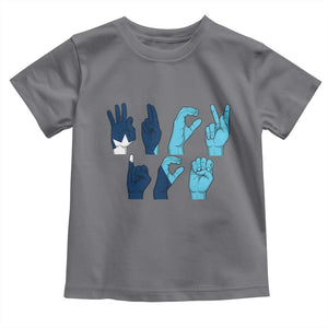 F Ice Out of Minneapolis Hand Signs Toddler T Shirt State Flag Justice Protest Resistance TS02 Charcoal Print Your Wear