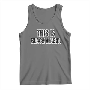 This is Black Magic Tank Top TS02 Black Heather Print Your Wear