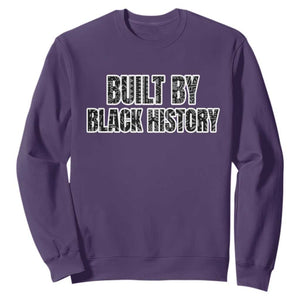 Built by Black History Sweatshirt TS02 Purple Printyourwear