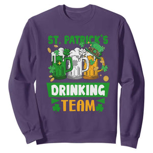 Funny St. Patricks Day Sweatshirt Irish Drinking Team Beer Lover Party TS02 Purple Printyourwear