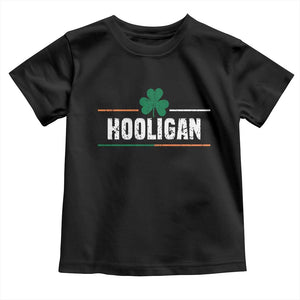 Funny St Patricks Day Matching Toddler T Shirt Hooligan Irish Shamrock TS02 Black Print Your Wear