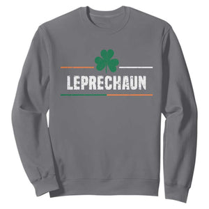 Funny St. Patricks Day Matching Sweatshirt Leprechaun Irish Shamrock TS02 Charcoal Printyourwear