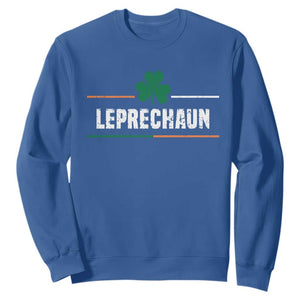 Funny St. Patricks Day Matching Sweatshirt Leprechaun Irish Shamrock TS02 Royal Blue Printyourwear