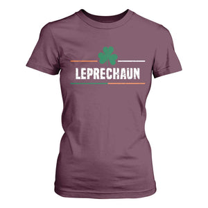 Funny St Patricks Day Matching T Shirt For Women Leprechaun Irish Shamrock TS02 Maroon Print Your Wear