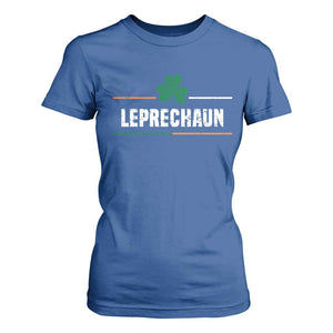 Funny St Patricks Day Matching T Shirt For Women Leprechaun Irish Shamrock TS02 Royal Blue Print Your Wear