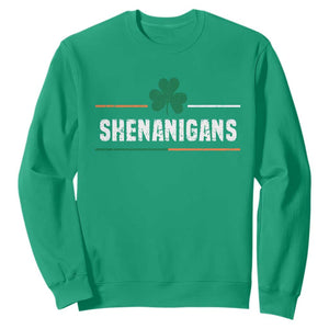 Funny St. Patricks Day Matching Sweatshirt Shenanigans Irish Shamrock TS02 Irish Green Printyourwear