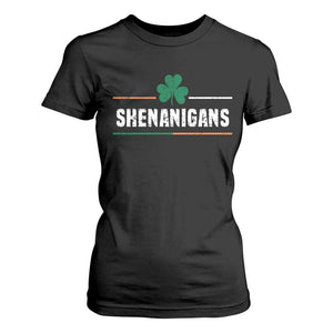 Funny St Patricks Day Matching T Shirt For Women Shenanigans Irish Shamrock TS02 Black Print Your Wear