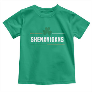 Funny St Patricks Day Matching Toddler T Shirt Shenanigans Irish Shamrock TS02 Irish Green Print Your Wear