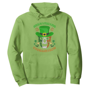 Bull Dog Skull Hoodie Shenanigans Coordinator St Patrick's Day TS02 Lime Printyourwear