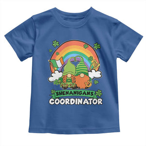 Cute St Patricks Day Toddler T Shirt Shenanigans Coordinator Gnomes Rainbow TS02 Royal Blue Print Your Wear