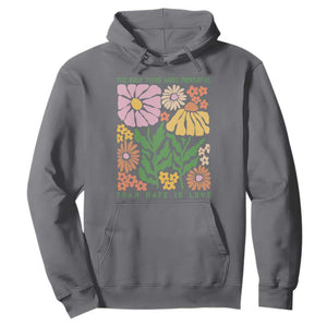 The Only Thing More Powerful Than Hate Is Love Hoodie Retro Floral Bunny Inspirational Quote TS02 Charcoal Print Your Wear